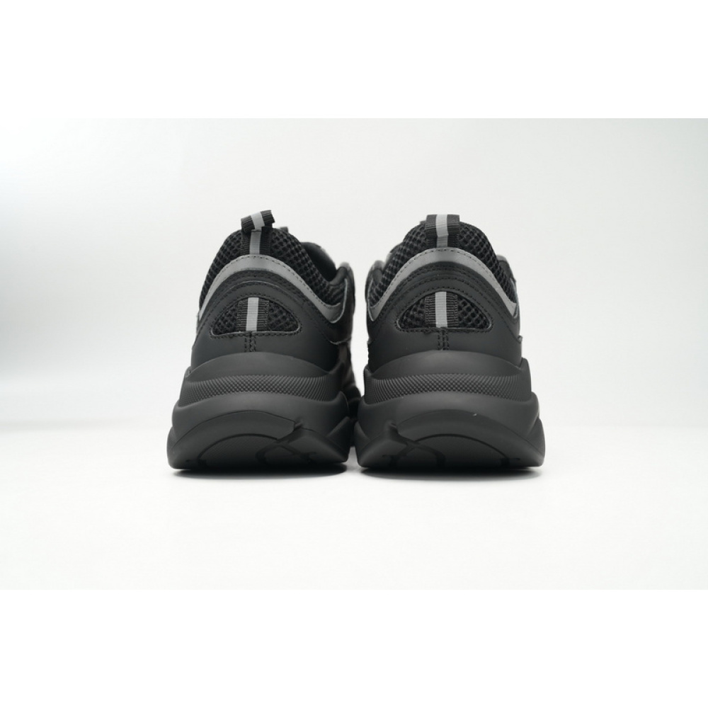 Dior White, Blue, & Black 'B22' Sneakers Black