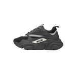 Dior White, Blue, & Black 'B22' Sneakers Black