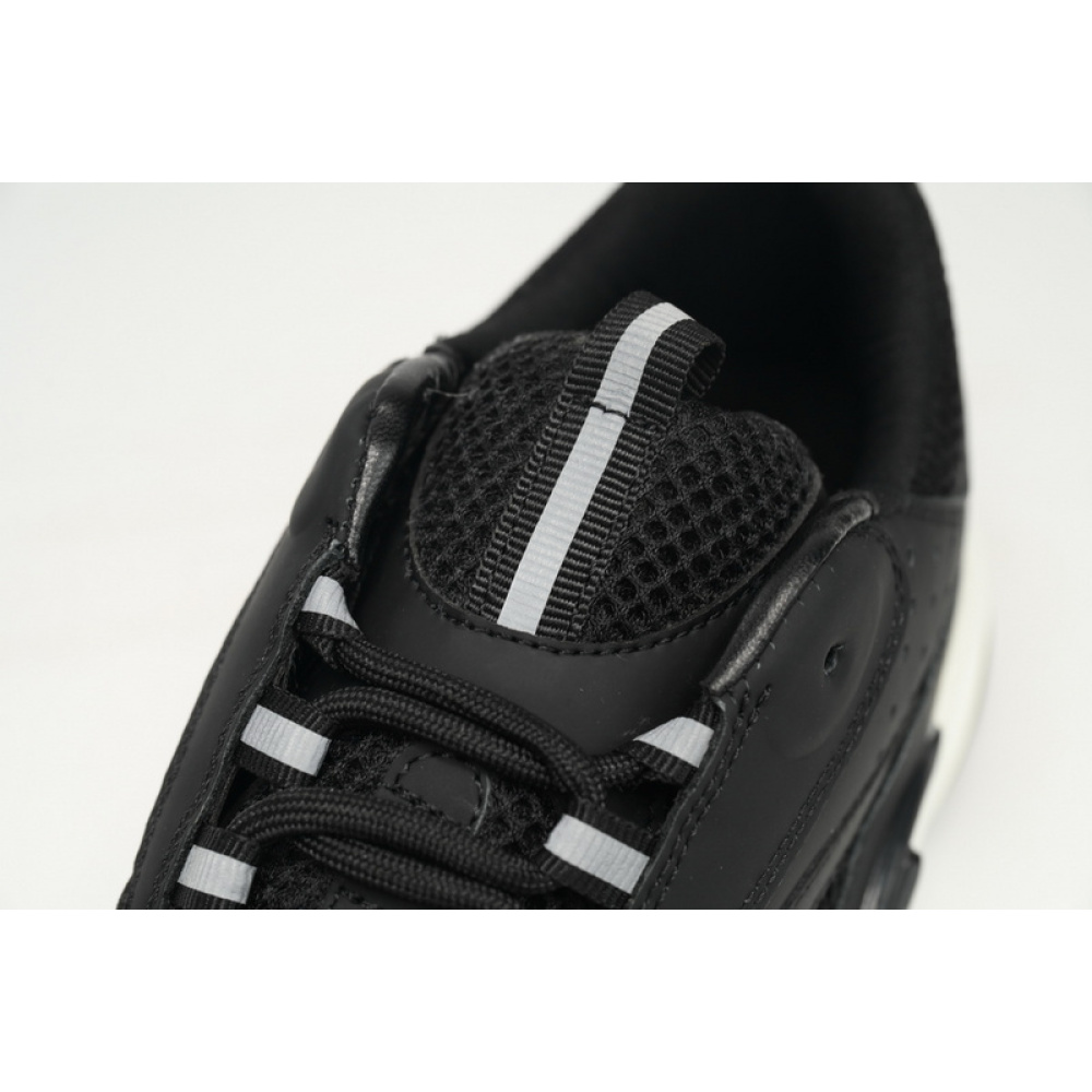 Dior White, Blue, & Black 'B22' Sneakers Black And White