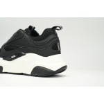 Dior White, Blue, & Black 'B22' Sneakers Black And White