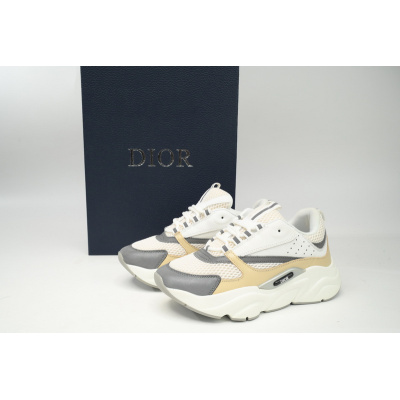 Dior White, Blue, & Black 'B22' Sneakers Cream 02