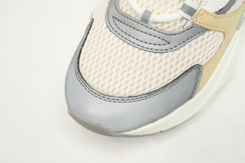 Dior White, Blue, & Black 'B22' Sneakers Cream