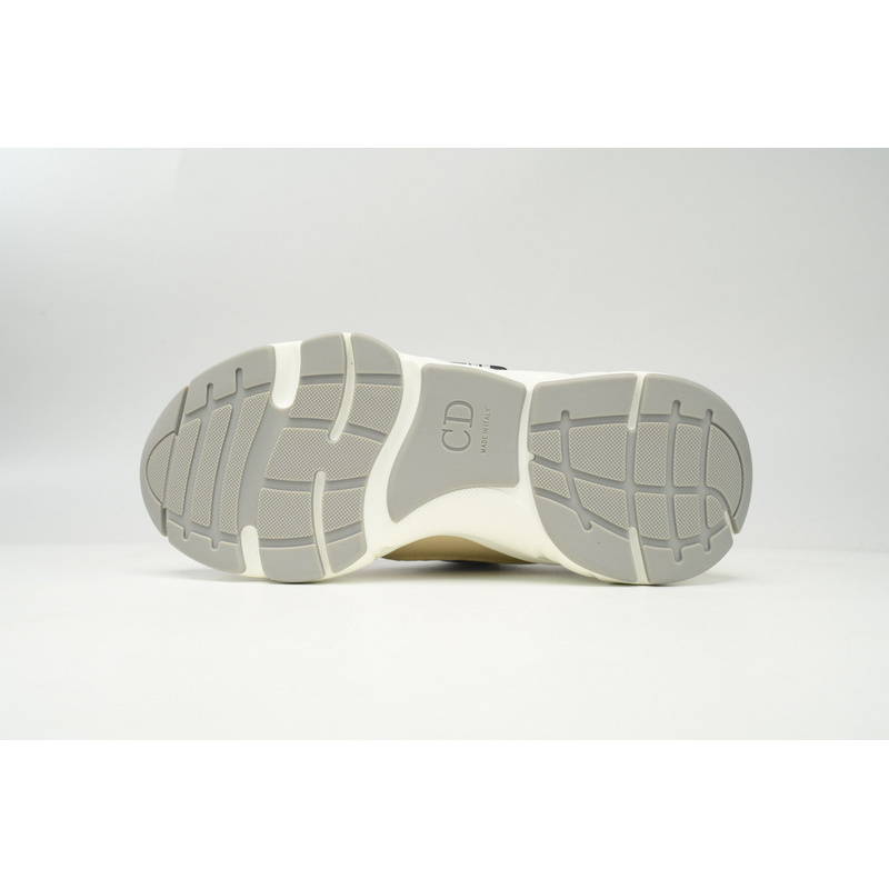 Dior White, Blue, & Black 'B22' Sneakers Cream