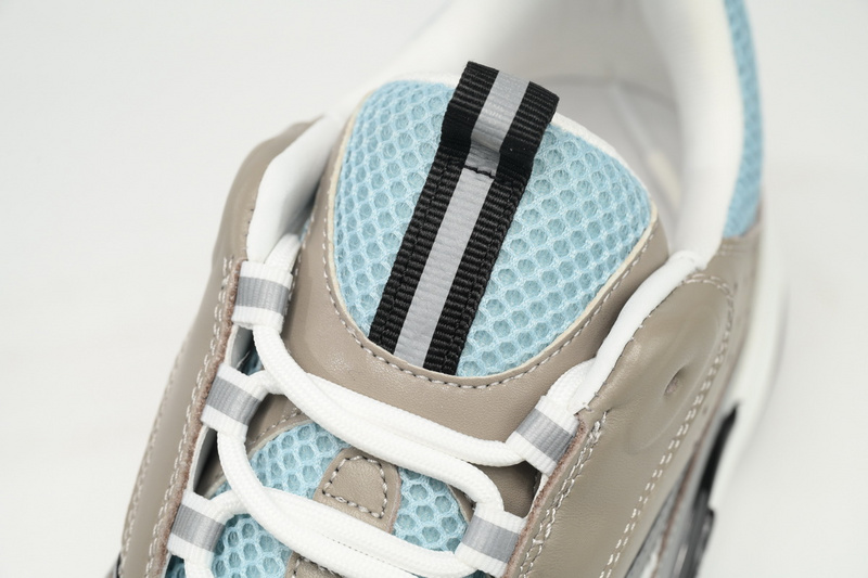 Dior White, Blue, & Black 'B22' Sneakers Rice Grey Blue