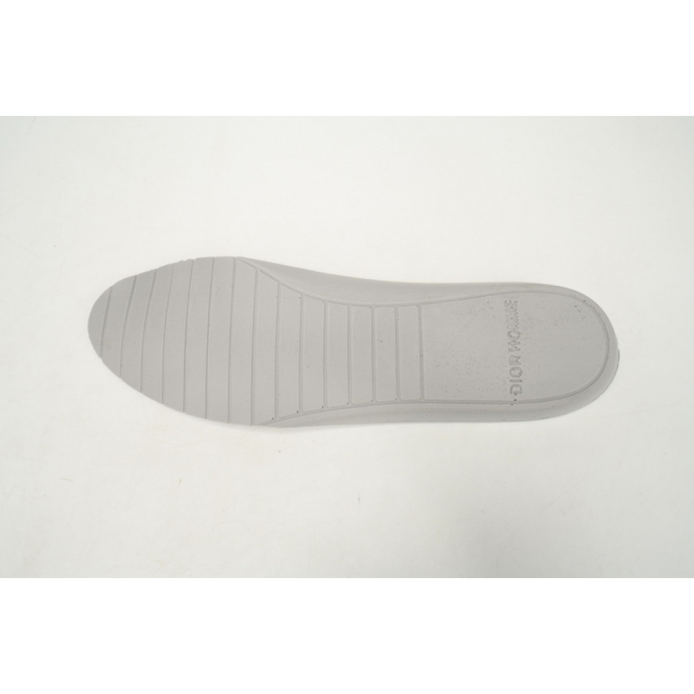 Dior White, Blue, & Black 'B22' Sneakers Rice White Gray