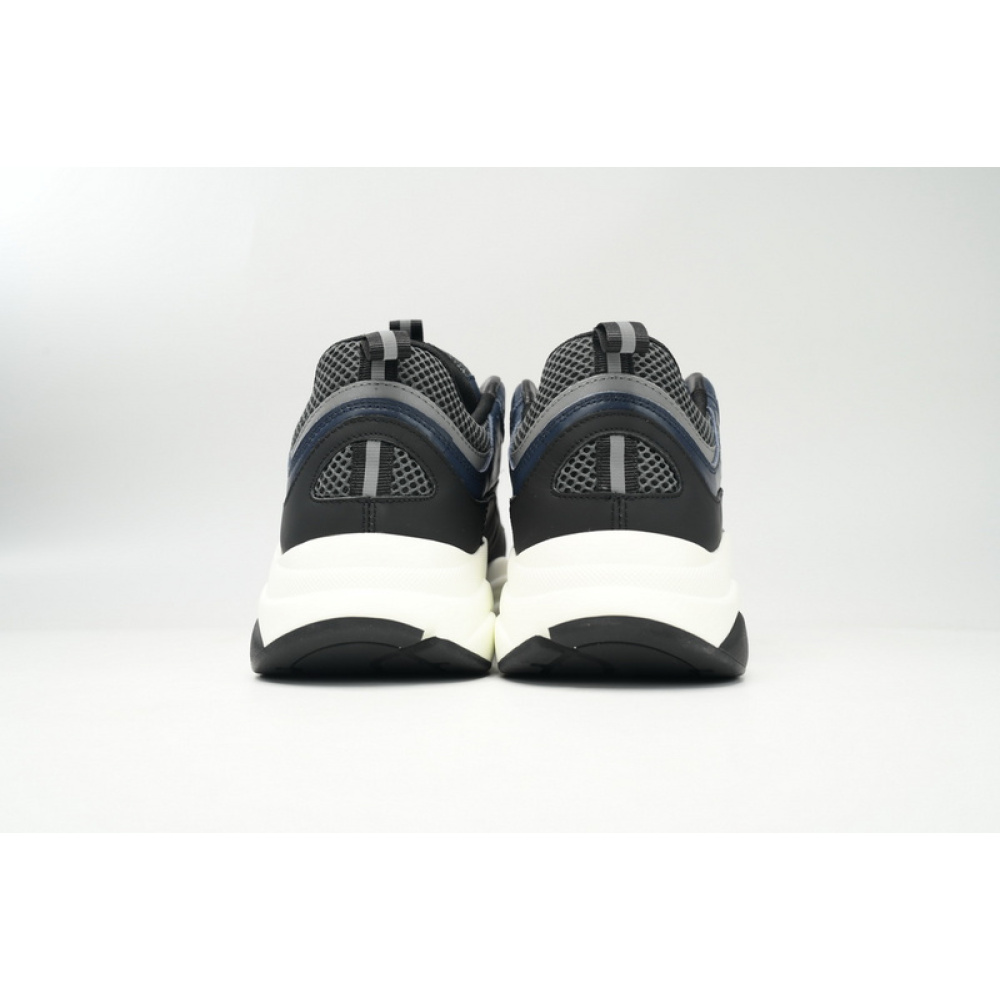 Dior White, Blue, & Black 'B22' Sneakers White Blue