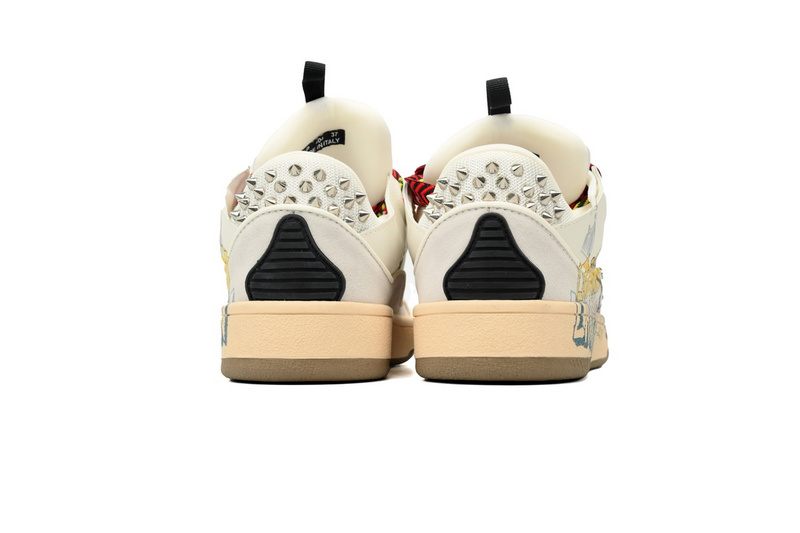 LANVIN White Black Painted