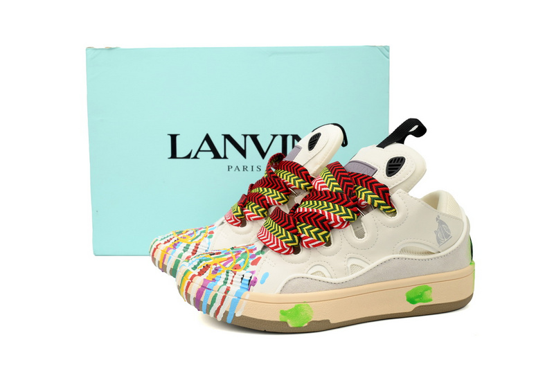 LANVIN White Seven Color Painting