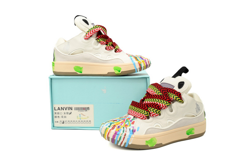 LANVIN White Seven Color Painting