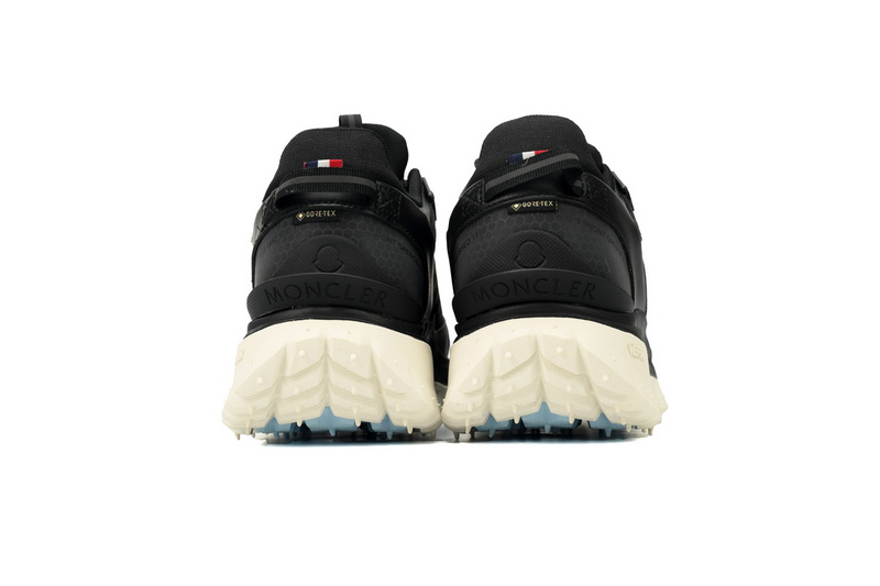 Moncler Trailgrip Leather Black And White