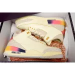 XH J Balvin x Air Jordan 3 White Blue Red