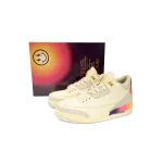 XH J Balvin x Air Jordan 3 White Blue Red