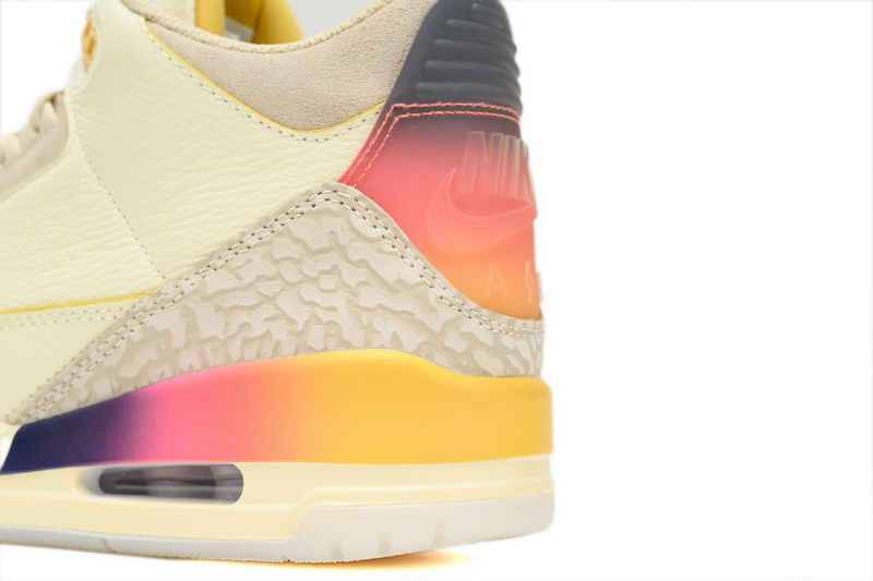 XH J Balvin x Air Jordan 3 White Blue Red