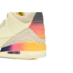 XH J Balvin x Air Jordan 3 White Blue Red
