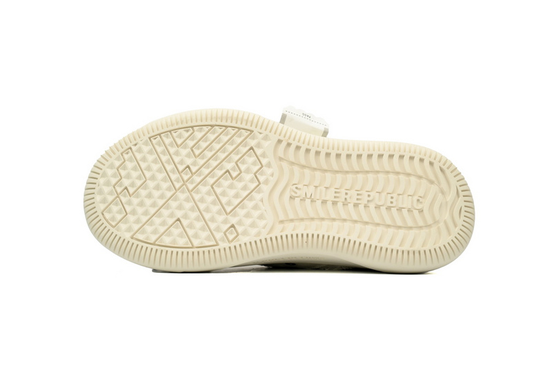 Smilerepublic White Coarse Canvas Slipper
