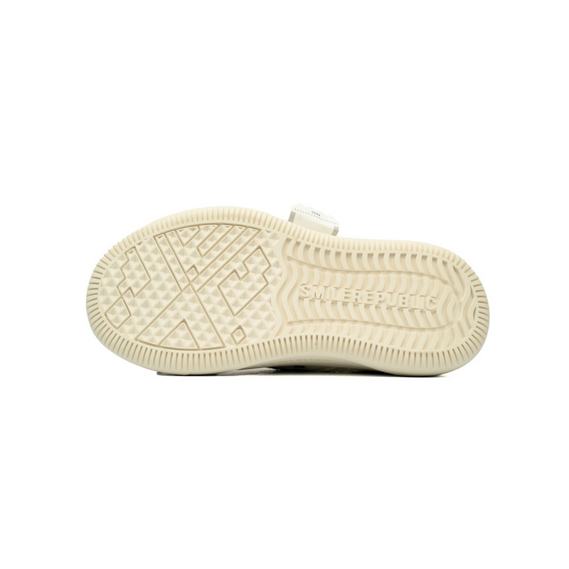 Smilerepublic White Coarse Canvas Slipper