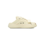Smilerepublic White Coarse Canvas Slipper