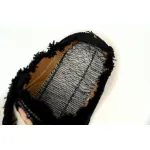 Smilerepublic  Black Coarse Canvas Slipper