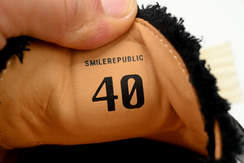 Smilerepublic  Black Coarse Canvas Slipper