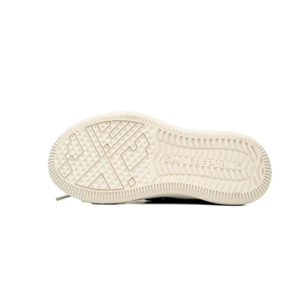 Smilerepublic  Black Coarse Canvas Slipper