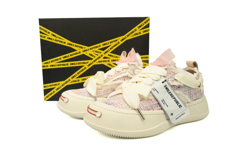 Smilerepublic Pink Tweed SB Sneaker