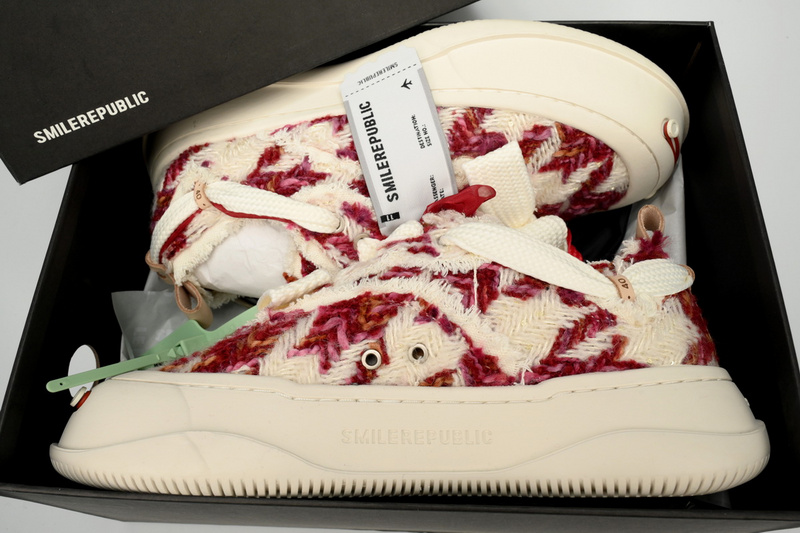 Smilerepublic Wine Red Glisten Houndtooth Low Top SB Sneaker