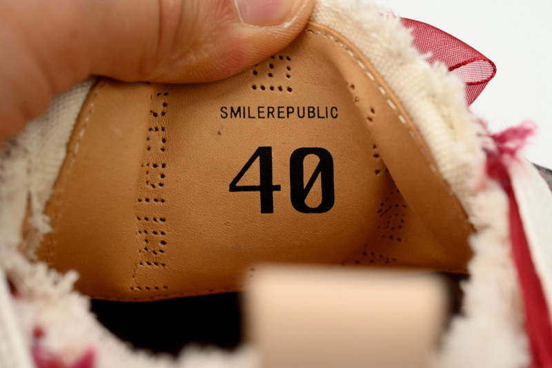 Smilerepublic Wine Red Glisten Houndtooth Low Top SB Sneaker