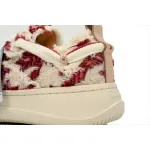 Smilerepublic Wine Red Glisten Houndtooth Low Top SB Sneaker