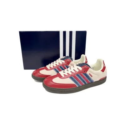 Adidas Originals Samba Vegan OG Beige Blue Red 02