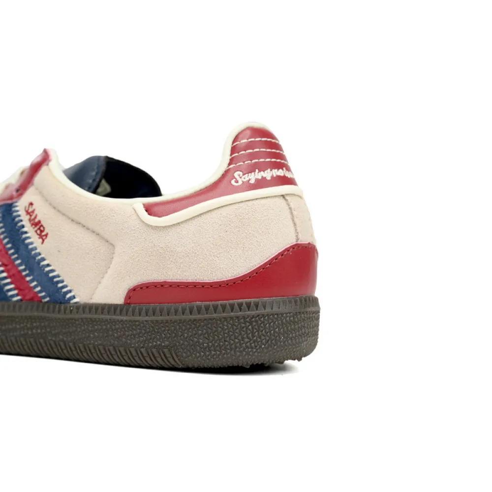 Adidas Originals Samba Vegan OG Beige Blue Red