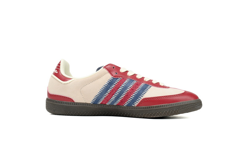 Adidas Originals Samba Vegan OG Beige Blue Red