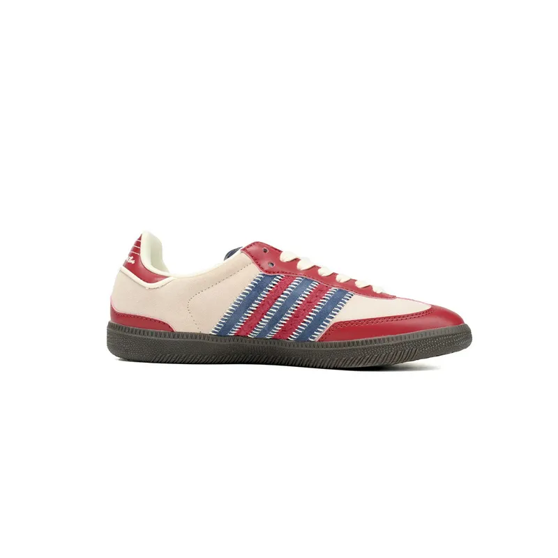 Adidas Originals Samba Vegan OG Beige Blue Red