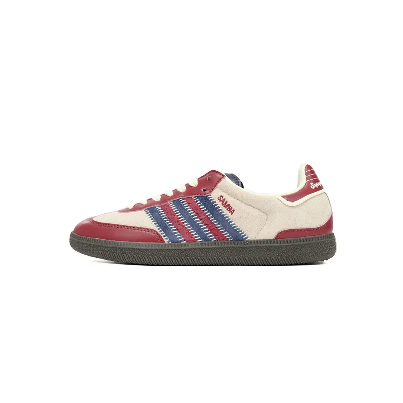 Adidas Originals Samba Vegan OG Beige Blue Red