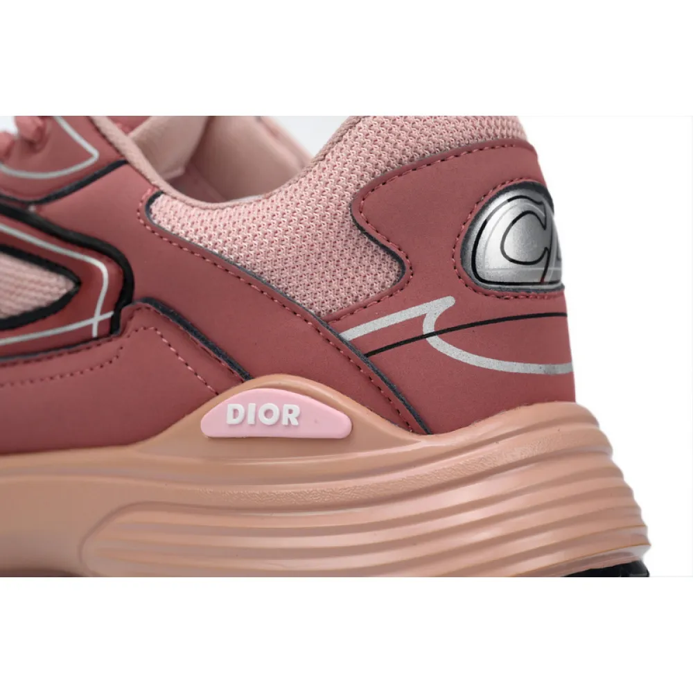 Dior Light Grey 'B30' Sneakers Pink