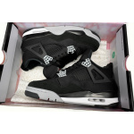 PB Batch  Air Jordan 4 Retro Black Canvas