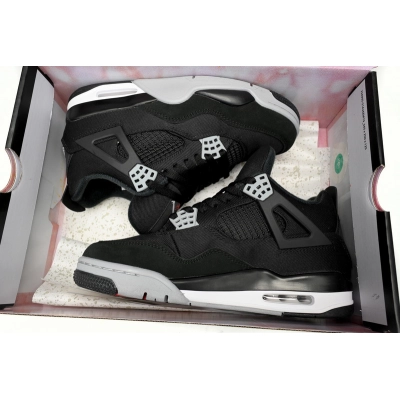 PB Batch  Air Jordan 4 Retro Black Canvas 02
