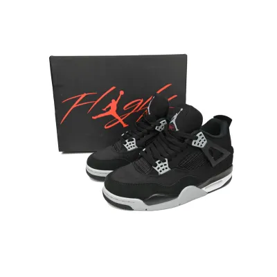 PB Batch  Air Jordan 4 Retro Black Canvas 02