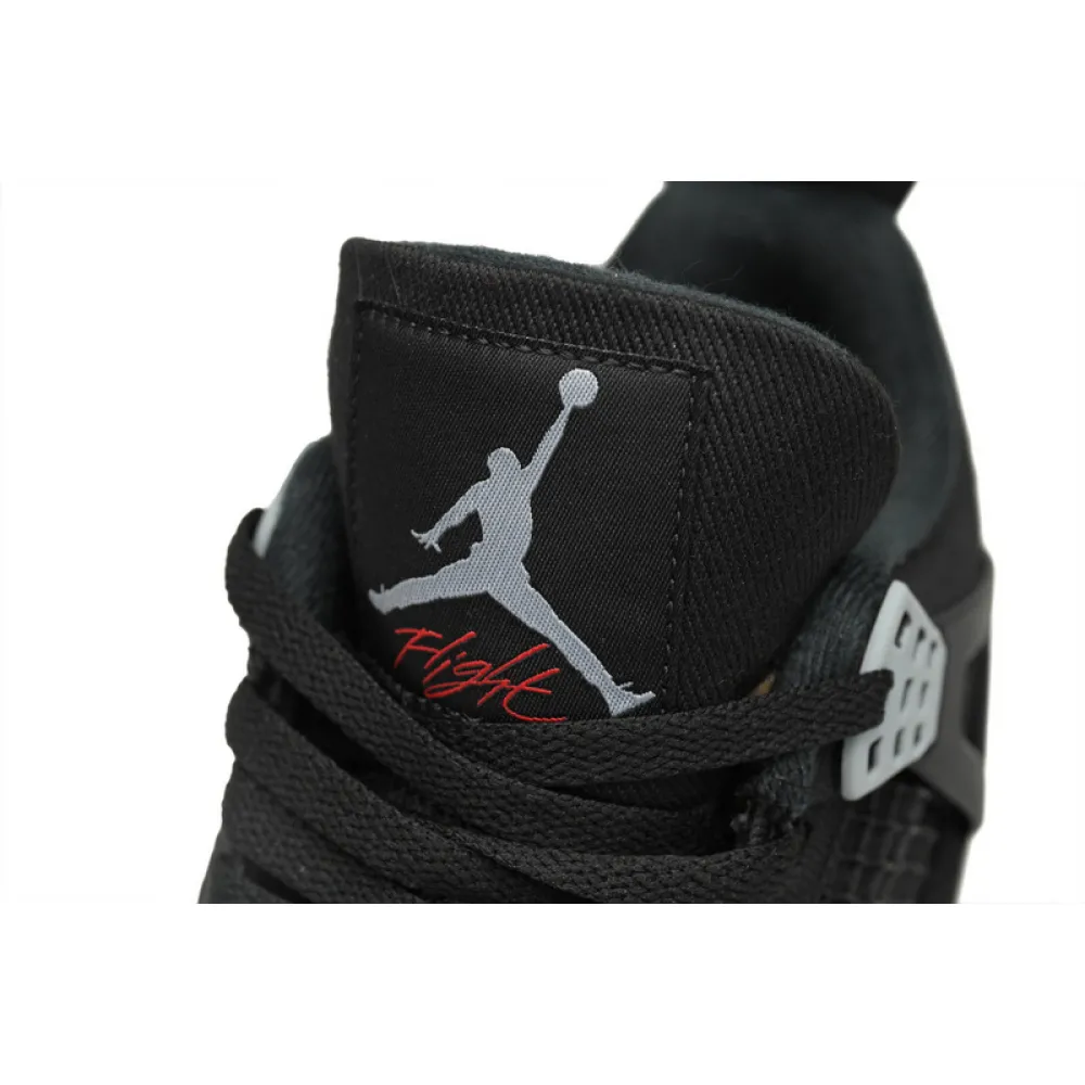 PB Batch  Air Jordan 4 Retro Black Canvas
