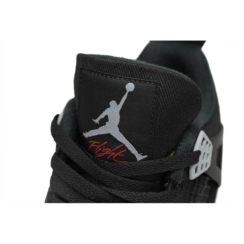 PB Batch  Air Jordan 4 Retro Black Canvas