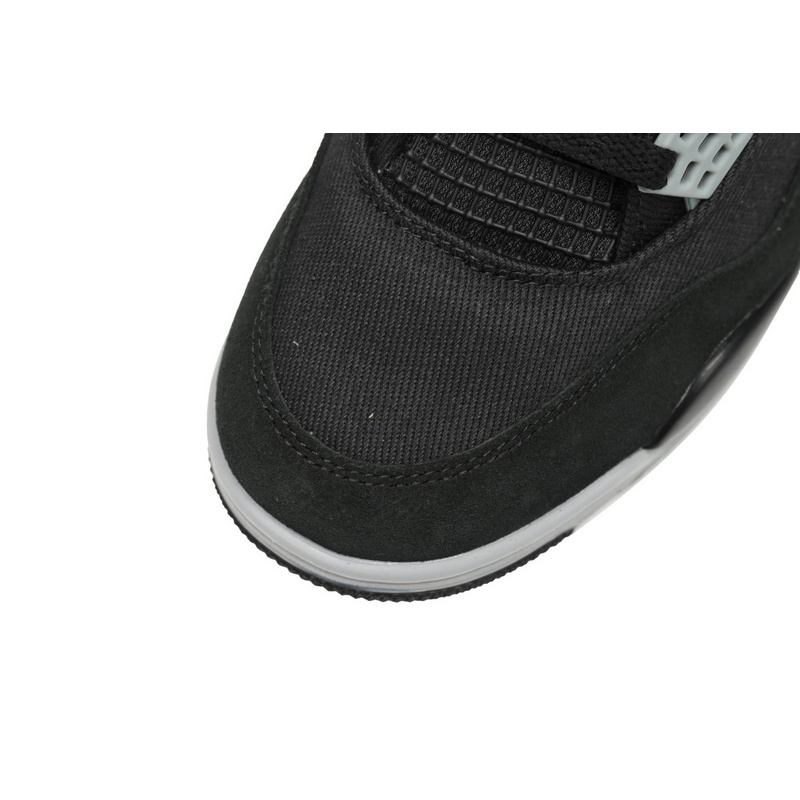 PB Batch  Air Jordan 4 Retro Black Canvas