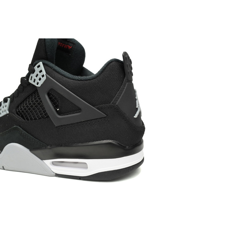 PB Batch  Air Jordan 4 Retro Black Canvas