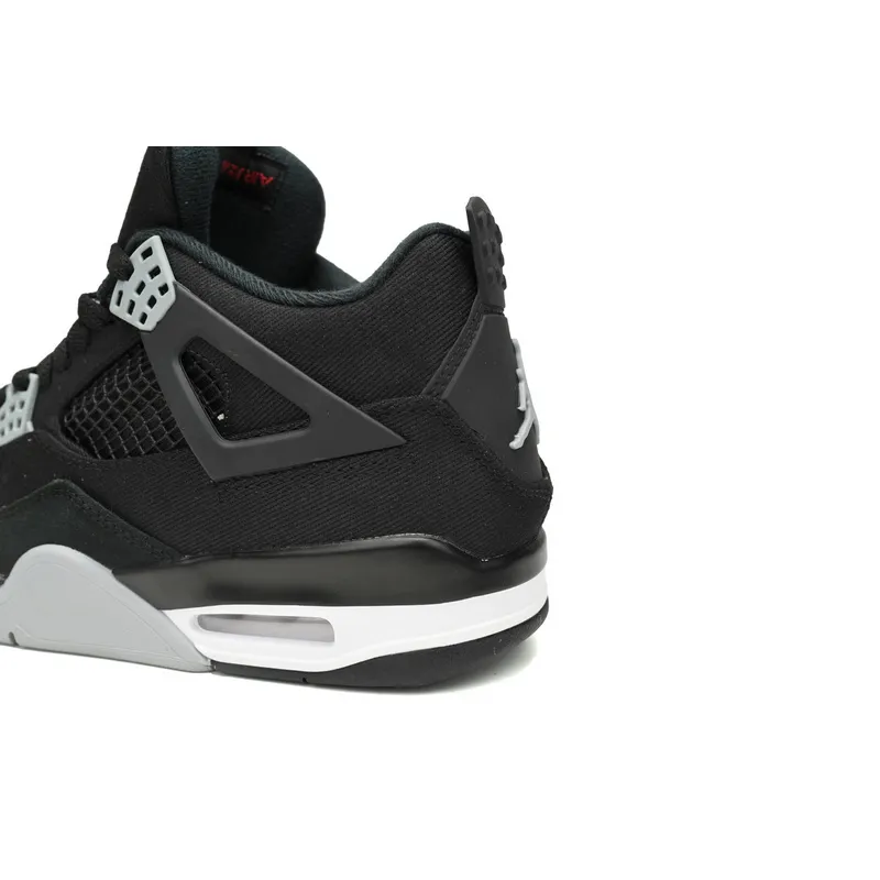 PB Batch  Air Jordan 4 Retro Black Canvas