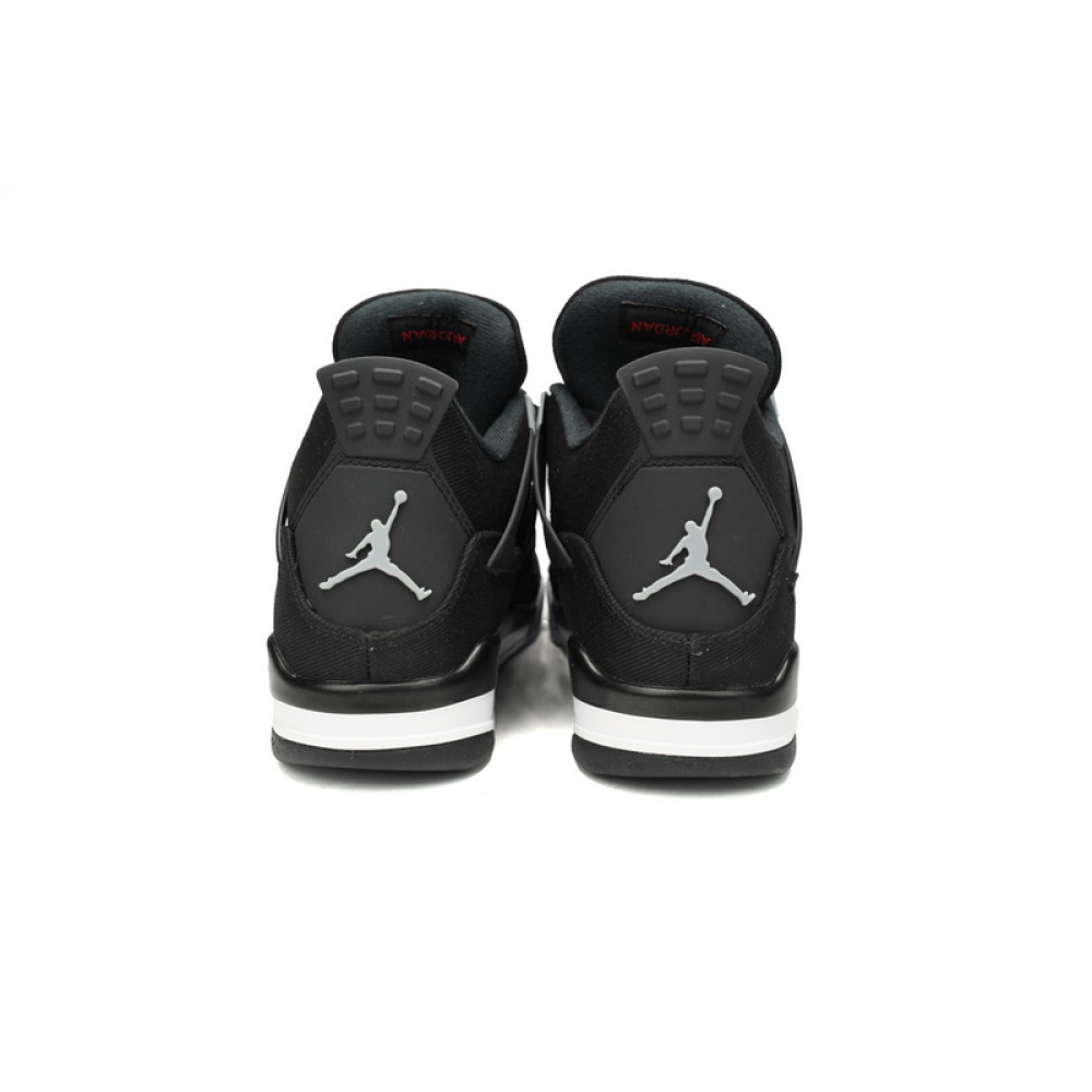 PB Batch  Air Jordan 4 Retro Black Canvas