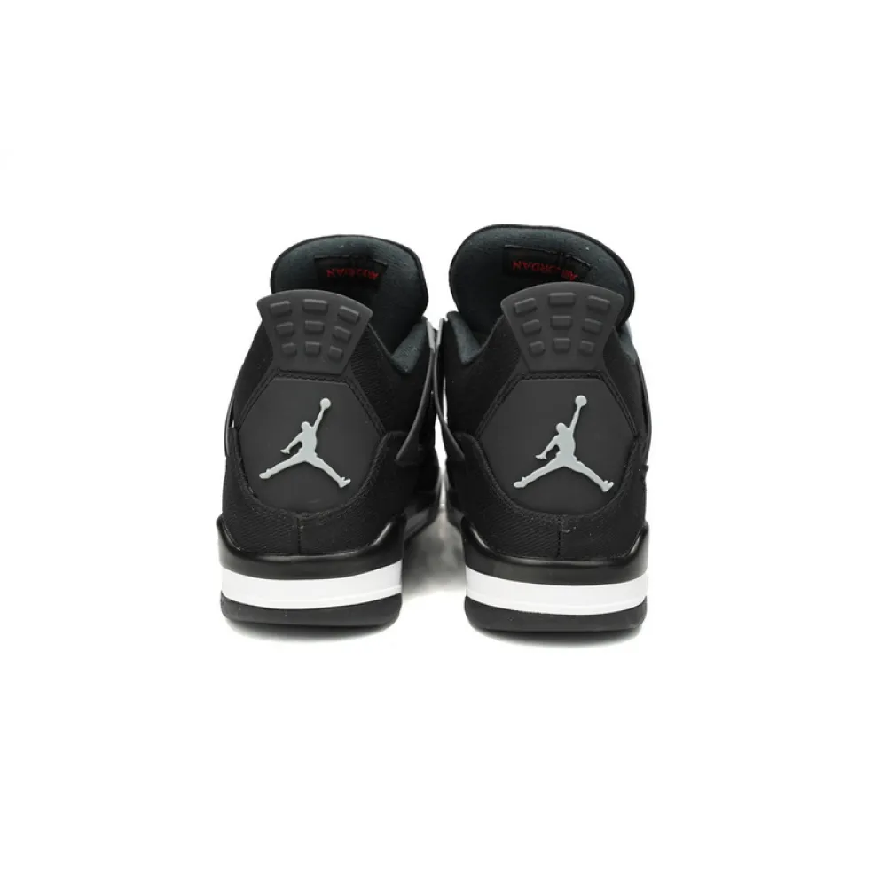 PB Batch  Air Jordan 4 Retro Black Canvas