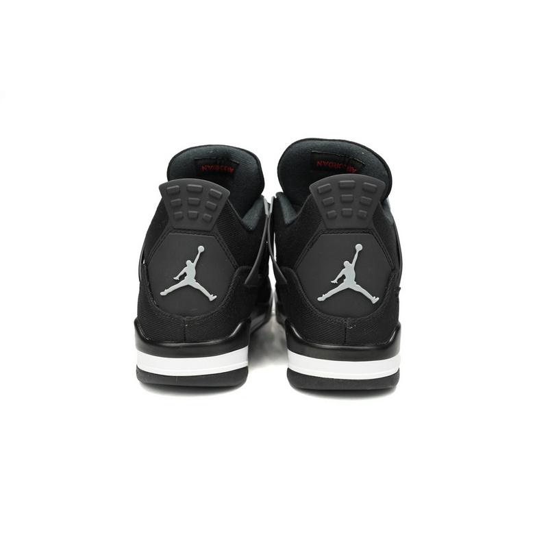 PB Batch  Air Jordan 4 Retro Black Canvas