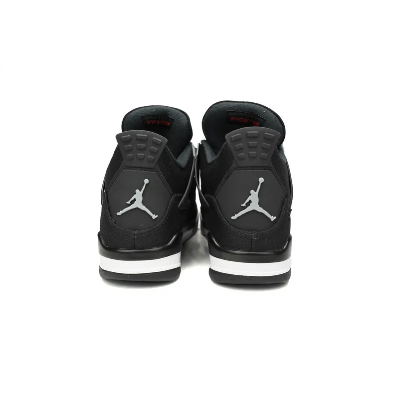 PB Batch  Air Jordan 4 Retro Black Canvas