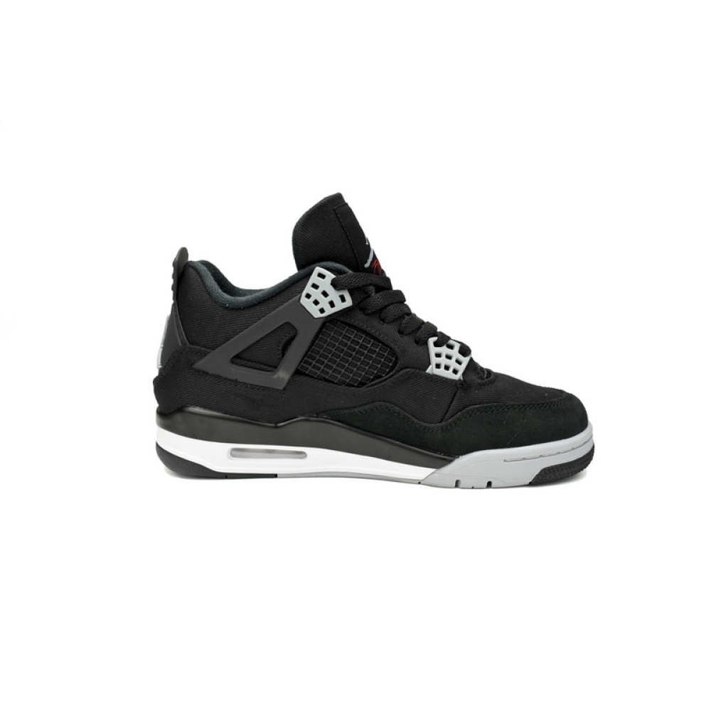 PB Batch  Air Jordan 4 Retro Black Canvas