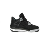 PB Batch  Air Jordan 4 Retro Black Canvas