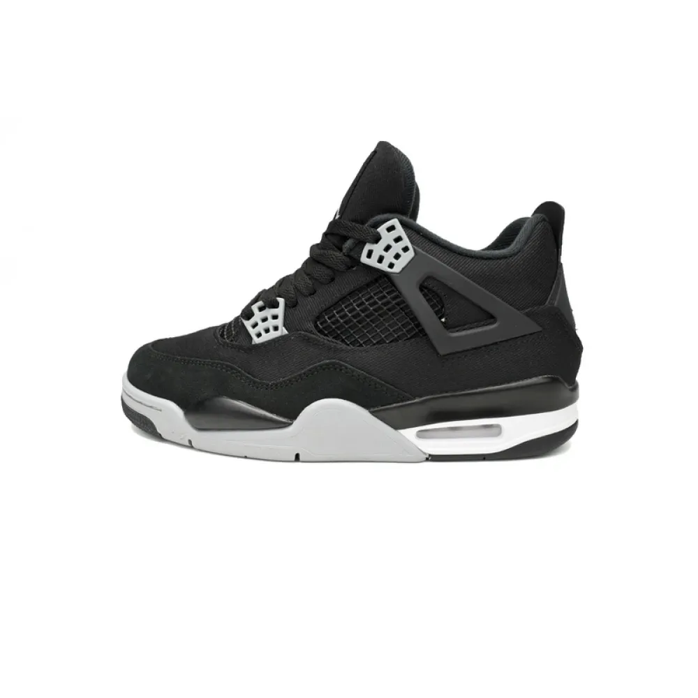 PB Batch  Air Jordan 4 Retro Black Canvas