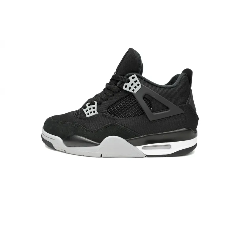 PB Batch  Air Jordan 4 Retro Black Canvas